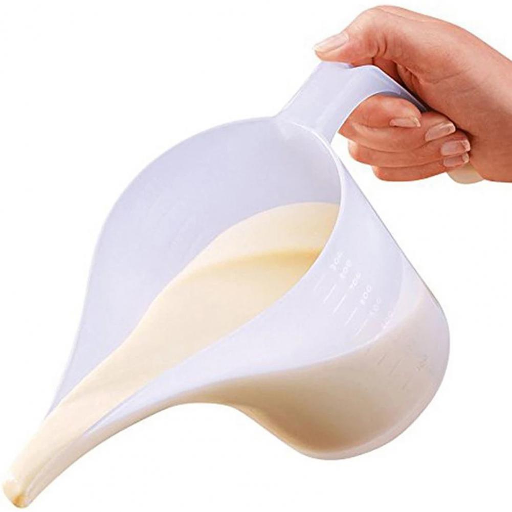 Kitchen Gadgets For Cooking - 1000ML計量カップ 食品グレード 落下防止チップ付き口 DIY調理 キッチンガジェット プラスチック製