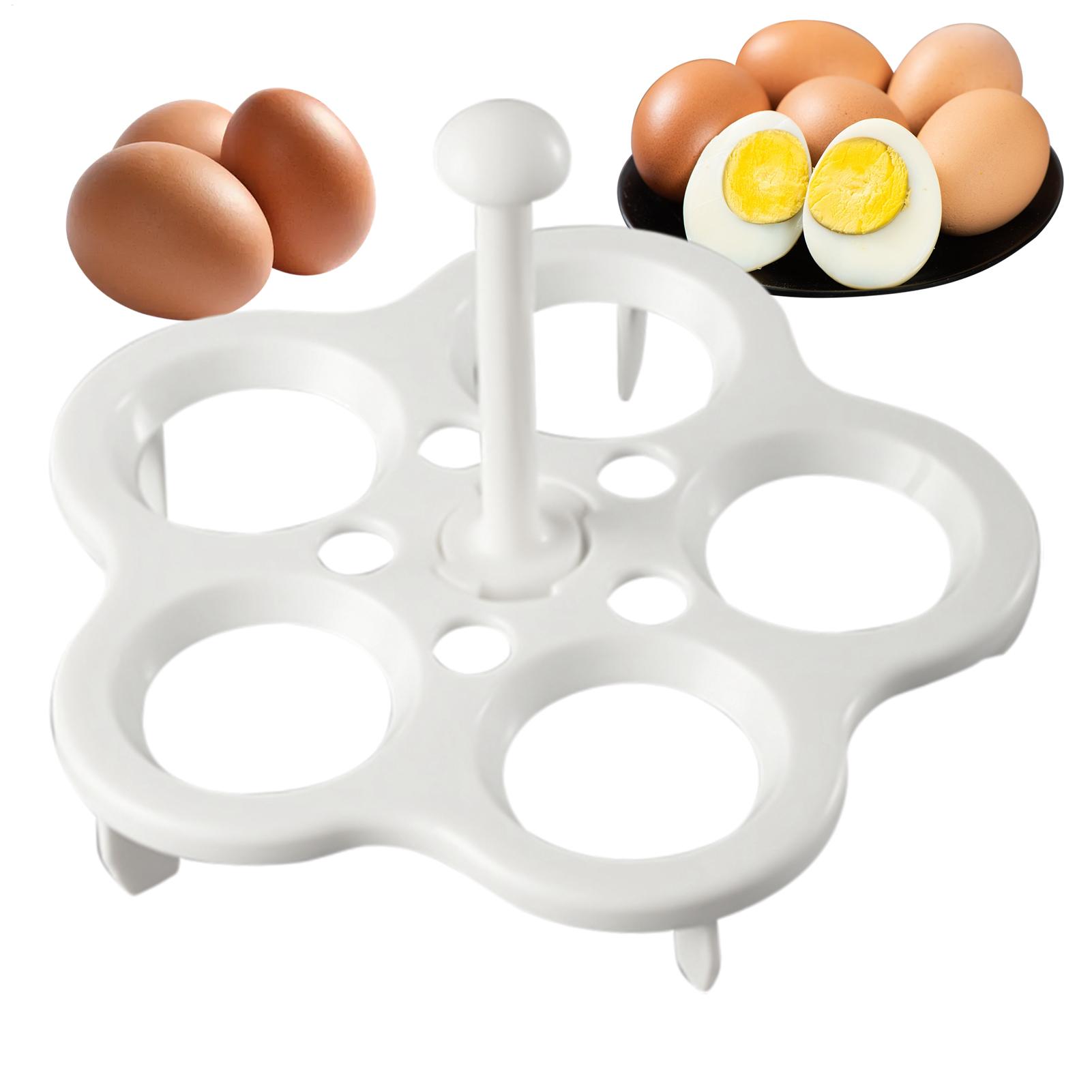 Silicone Steamer Basket - エッグボイラーホルダー 4/5個用 卵蒸し器ラック 卵多目的蒸し器ラック キッチンアクセサリーホルダー 調理器具鍋ガジェットツール
