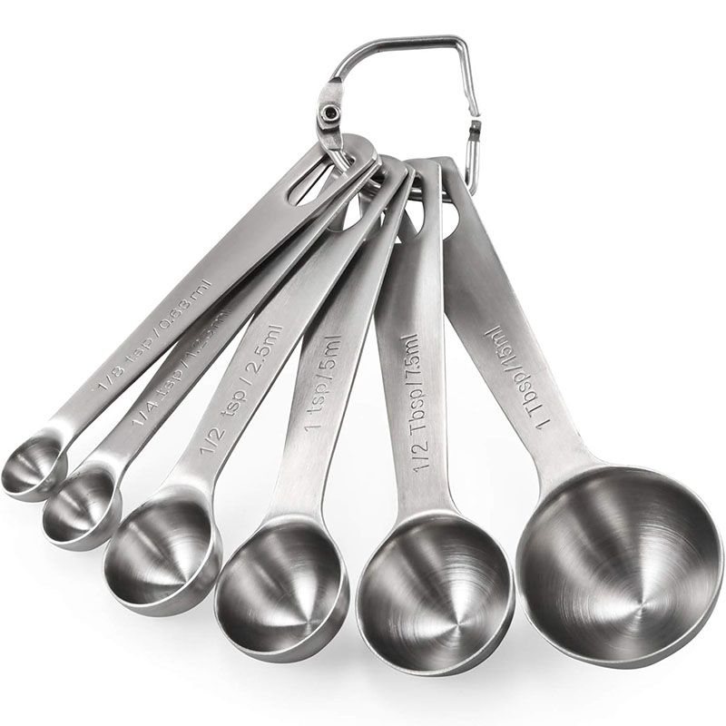 Kitchen Gadgets For Cooking - 6 個計量スプーンセットステンレス鋼計量スプーンカップセットキッチンガジェット大さじとティースプーン調理ベーキング用