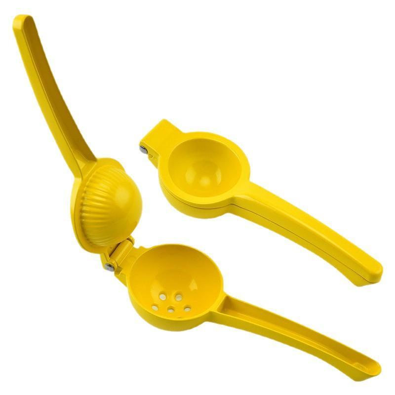 Kitchen Gadgets That Are Useful - 1個入りカラフルな手動レモンジューサー、クリエイティブなキッチンガジェット、ミニポータブルレモンクリップ、家庭用、変形しにくい
