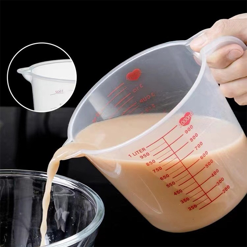 Kitchen Gadgets Under 500 - 250/500/1000 ミリリットル計量カップ計量カップとスプーンプラスチック水差しデジタルキッチンスケールベーキングツールタイマーアクセサリー