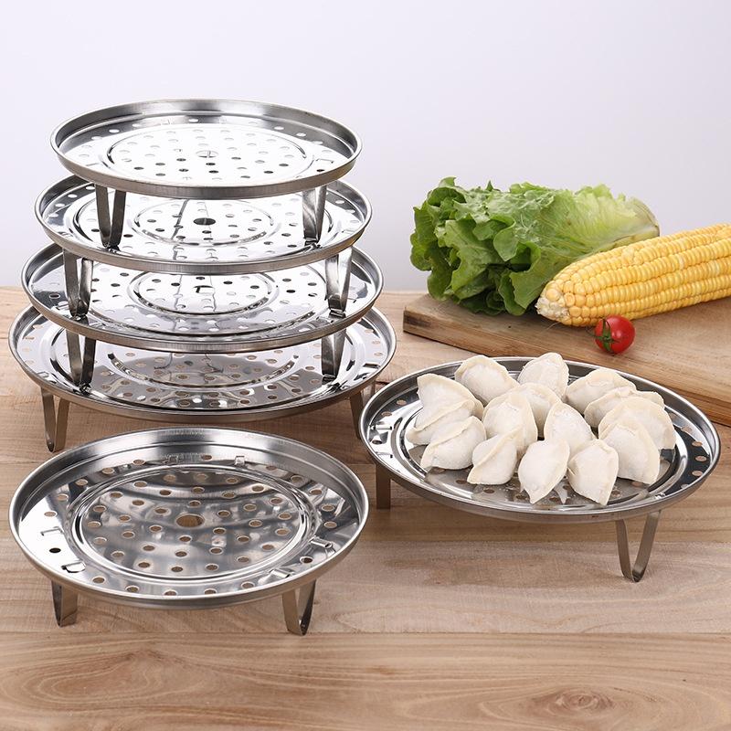 Silicone Steamer Basket - ステンレス鋼蒸し器ラック耐熱性取り外し可能な支持脚錆びにくいキッチン調理蒸し焼き用