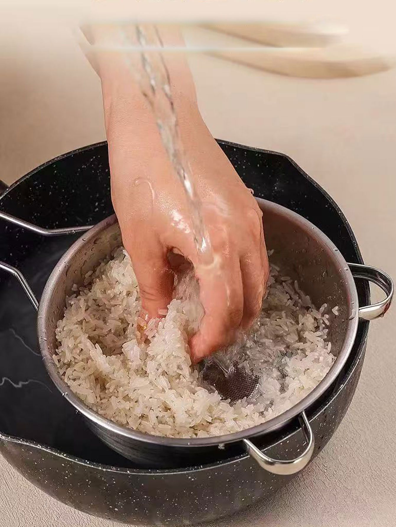 家庭用米洗いバスケット、米ふるい、米洗い桶、多機能キッチン水 - Kitchen Gadgets That Are Useful のレビューと価格
