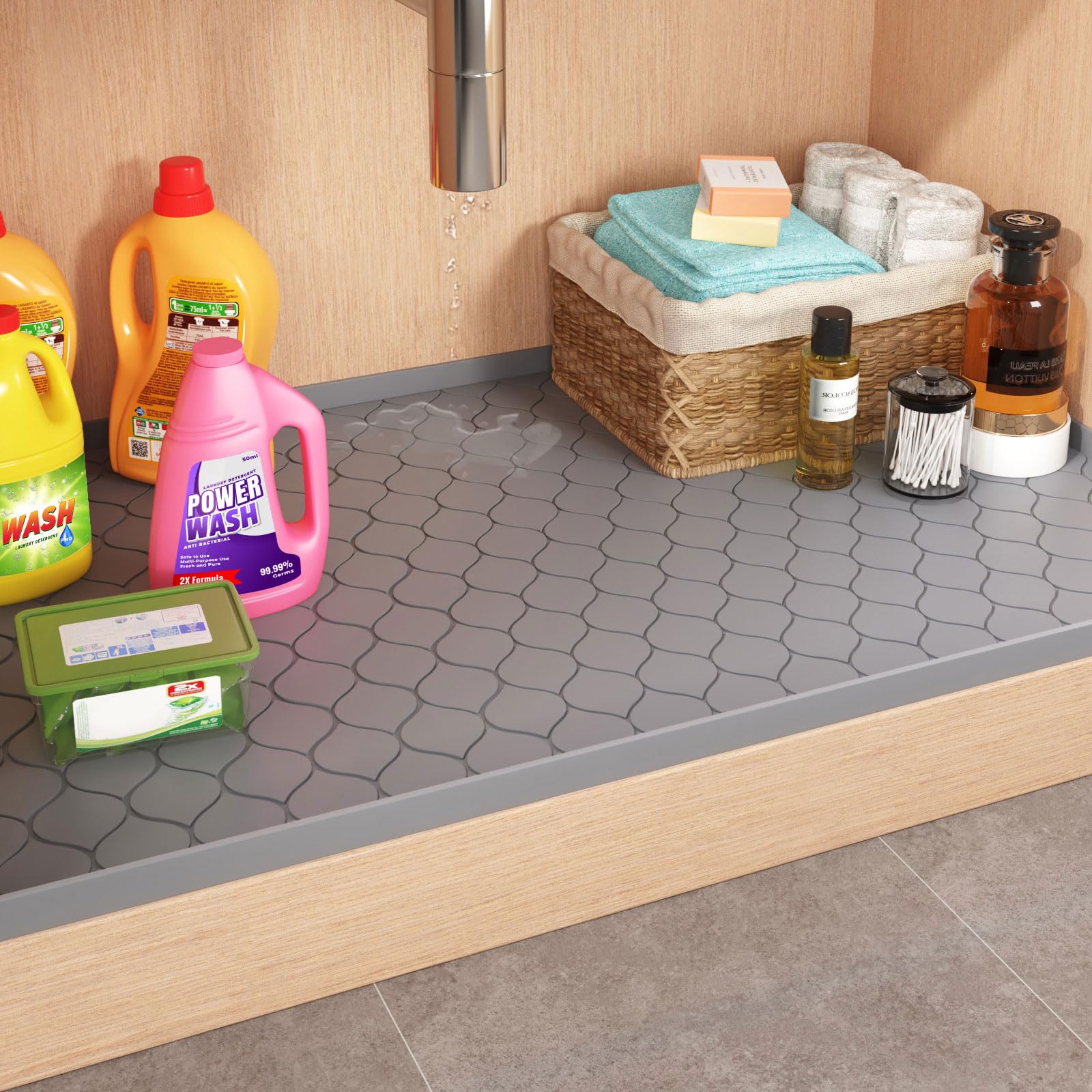 シリコン製シンク下マット キッチン必需品ガジェット、棚ライナ - Kitchen Gadgets Essential のレビューと価格