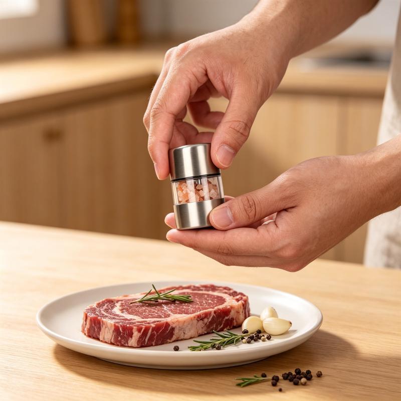 ステンレス製ペッパーミル（1個または2個セット）、手動式、ガ - Kitchen Gadgets Essential のレビューと価格
