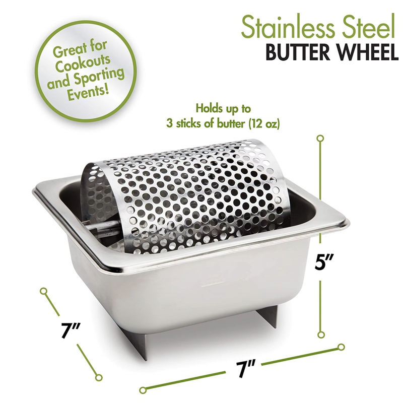 ステンレス製バターホイール - 均一に塗布するための溶けたバ - Kitchen Gadgets Essential のレビューと価格