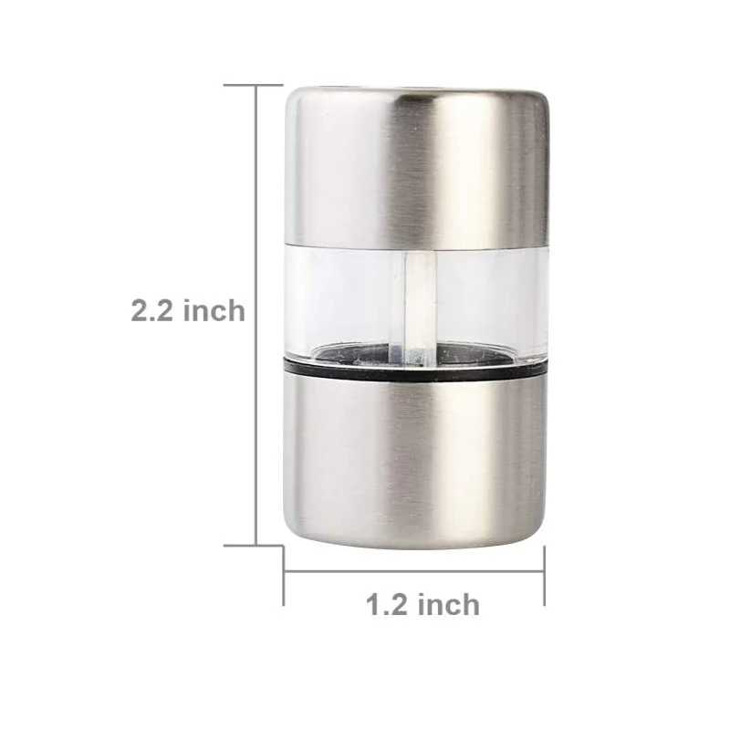 1/2個 ステンレス製ペッパーグラインダー 手動ミル キッチ - Kitchen Gadgets Essential のレビューと価格