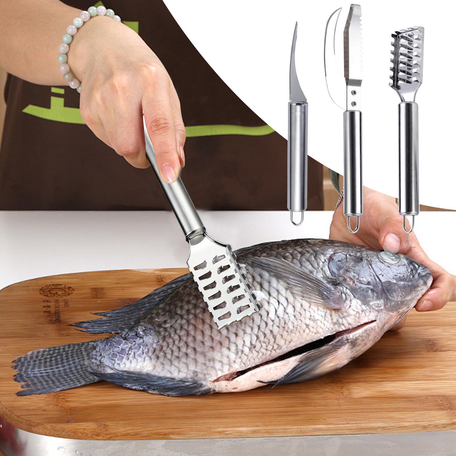 魚鱗除去ナイフ、エビの糸取り、ステンレス製魚鱗除去器、魚の皮 - Kitchen Gadgets That Are Useful のレビューと価格