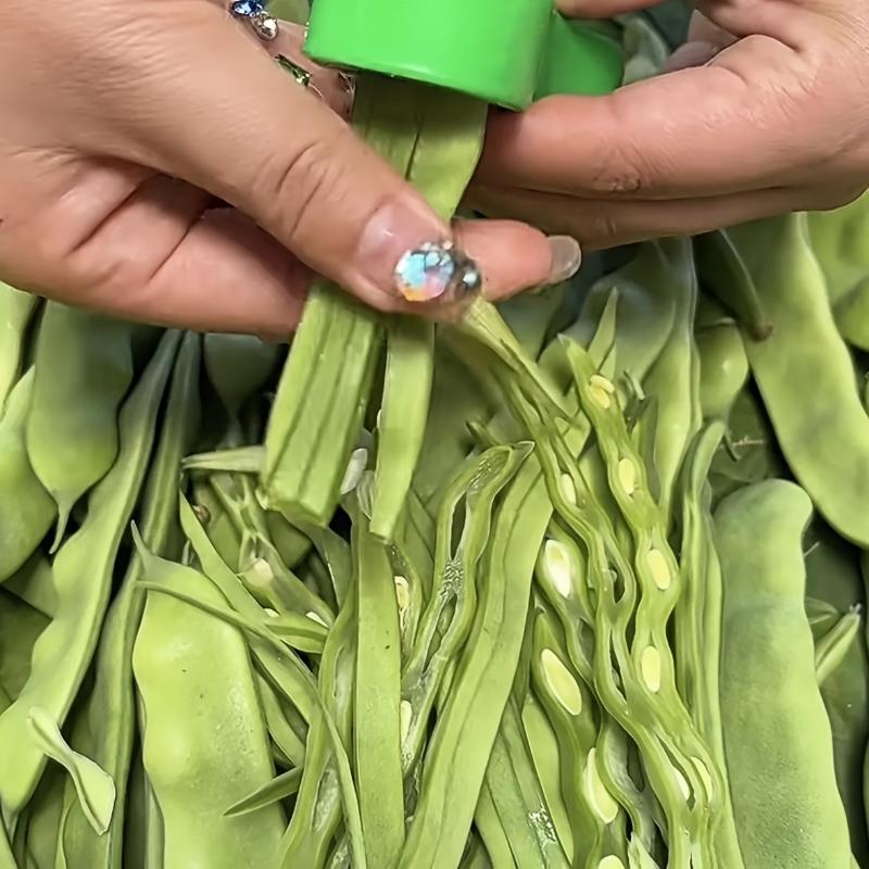 プラスチック製グリーンビーンスライサー 10.5cm x 3 - Kitchen Gadgets Green のレビューと価格