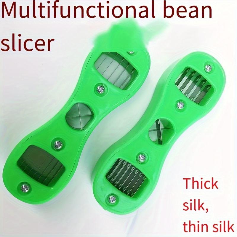 プラスチック製グリーンビーンスライサー 10.5cm x 3 - Kitchen Gadgets Green のレビューと価格