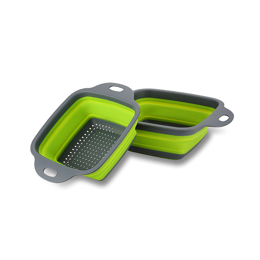シリコン製折りたたみ式水切りかご、果物・野菜洗い用バスケット - Silicone Steamer Basket のレビューと価格