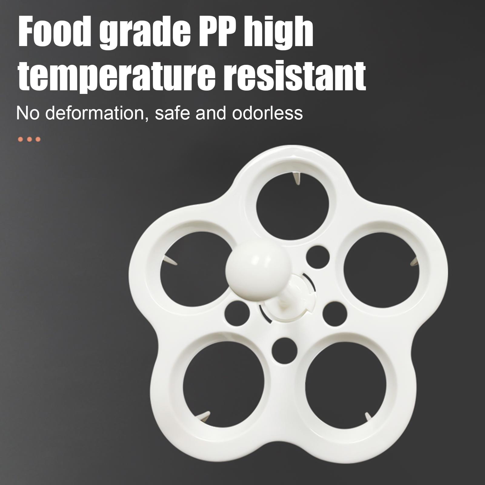 エッグボイラーホルダー 4/5個用 卵蒸し器ラック 卵多目的 - Silicone Steamer Basket のレビューと価格