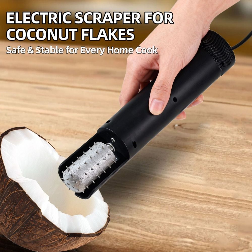 飛散防止電動ココナッツ肉グレーター 回転式 UK US EU - Kitchen Gadgets Uk のレビューと価格