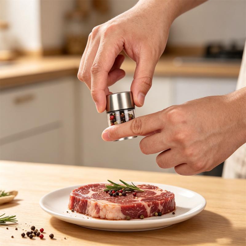 ステンレス製ペッパーミル（1個または2個セット）、手動式、ガ - Kitchen Gadgets Essential のレビューと価格