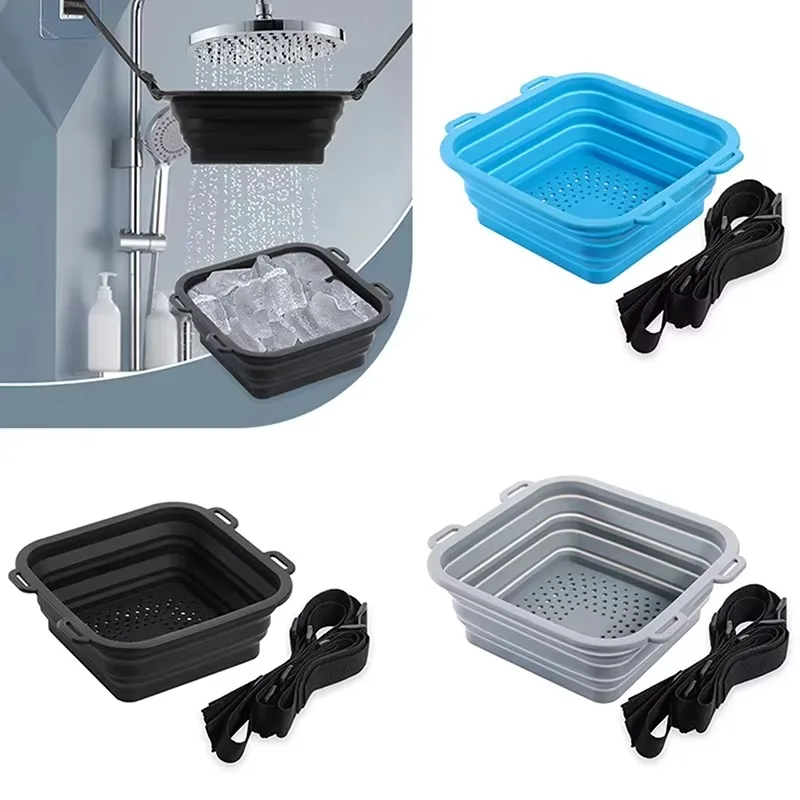 ポータブル家庭用収納アイスバス、シリコンシャワー、果物と野菜 - Silicone Steamer Basket のレビューと価格