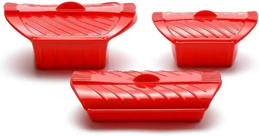 食品グレードのシリコンキッチン蒸し器、お手入れが簡単、蒸し魚 - Silicone Steamer Basket のレビューと価格