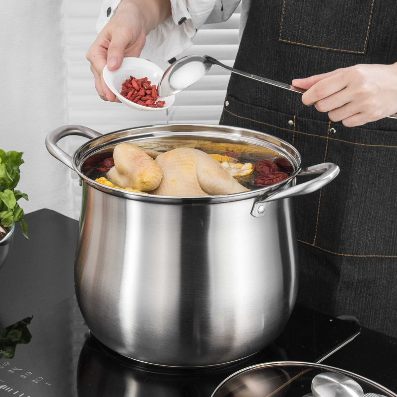 大きなステンレス鋼の鍋,耐久性があり,お手入れが簡単,必須の - Kitchen Gadgets Essential のレビューと価格