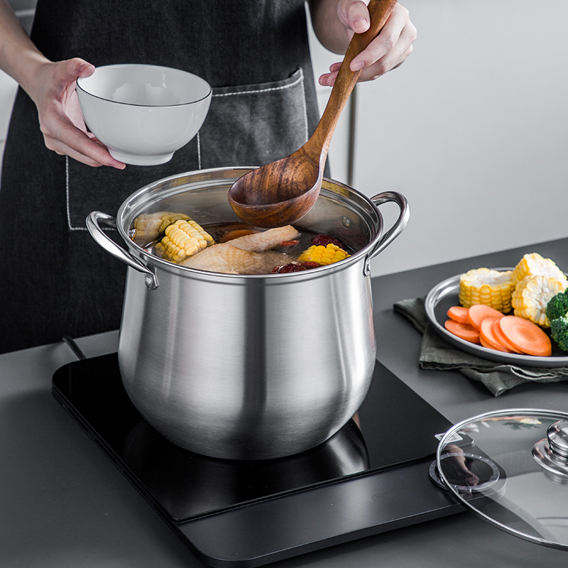 大きなステンレス鋼の鍋,耐久性があり,お手入れが簡単,必須の - Kitchen Gadgets Essential のレビューと価格