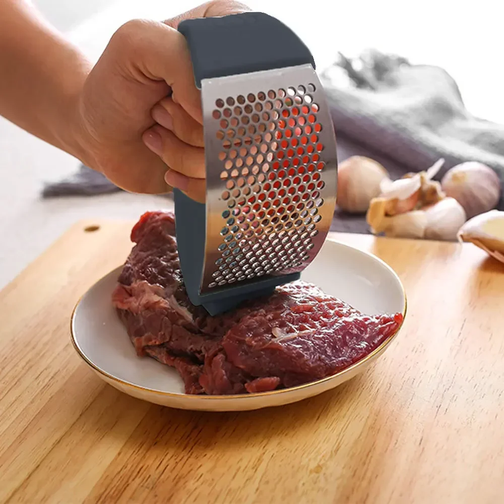 耐久性のあるステンレス製手動ガーリックチョッパーミンサープレ - Kitchen Gadgets For Cooking のレビューと価格