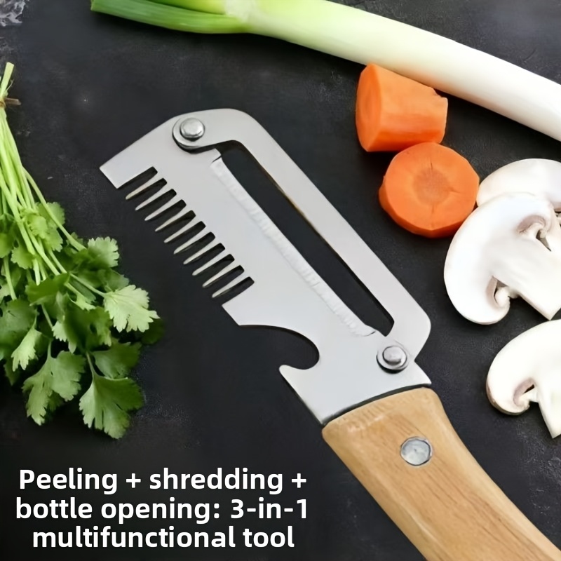 3-in-1多機能玉ねぎカッター、ピーラー、ボトルオープナー - Kitchen Gadgets Green のレビューと価格