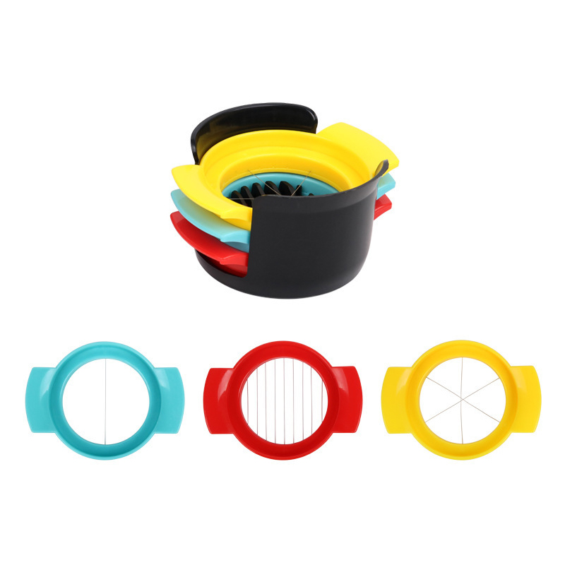3in1多機能エッグスライサーカッター 家庭用保存卵分割器  - Silicone Steamer Basket のレビューと価格