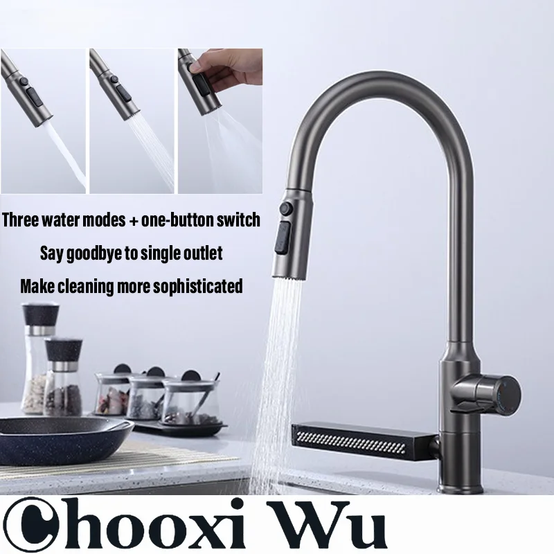 304ステンレス製キッチン水栓、滝状シンクカウンター設置用、 - Kitchen Gadgets Blender のレビューと価格
