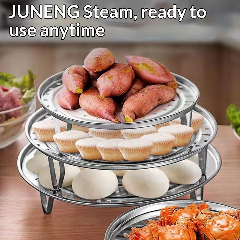 ステンレス鋼蒸し器ラック耐熱性取り外し可能な支持脚錆びにくい - Silicone Steamer Basket のレビューと価格