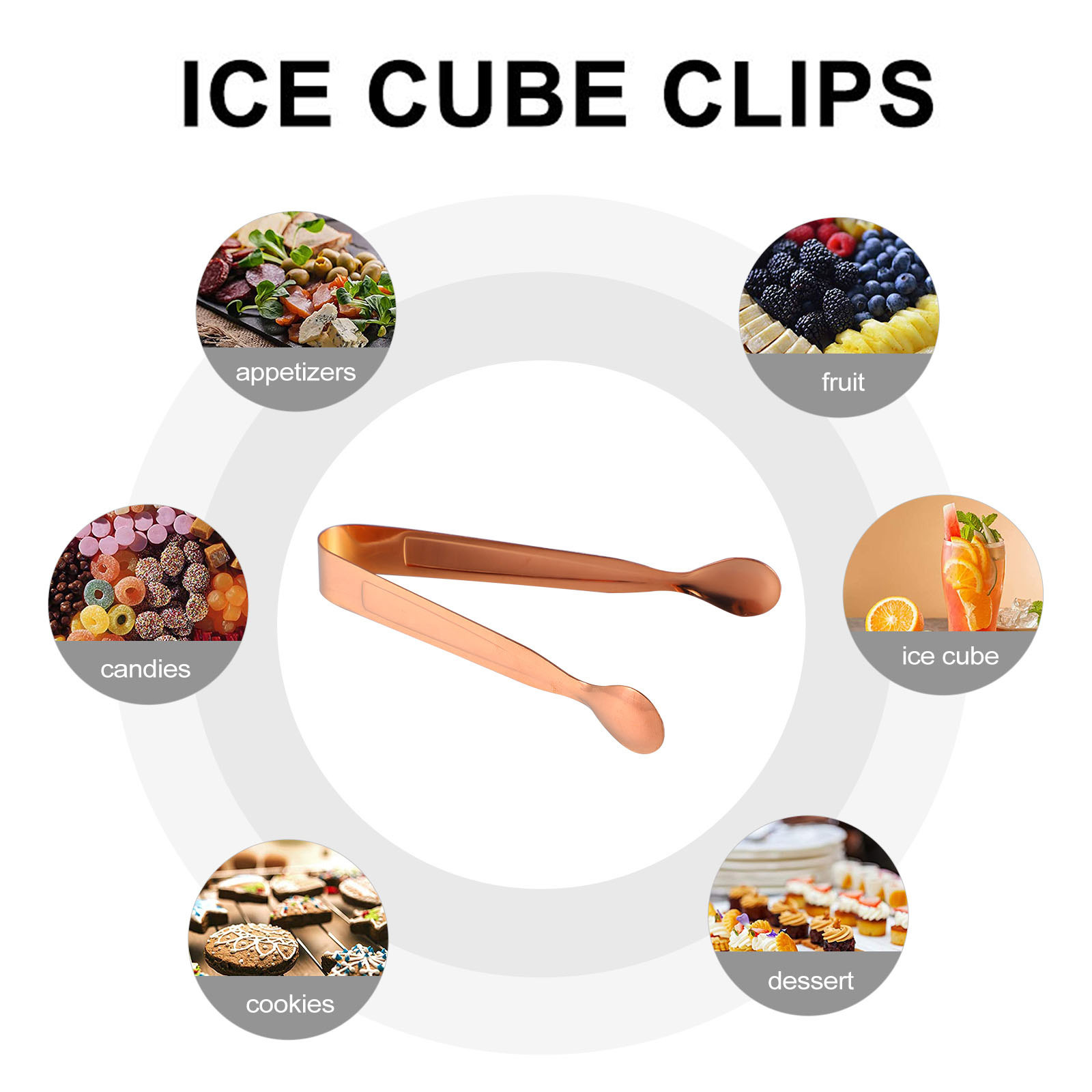 8本セット、ステンレス製アイストング。錆びにくく、使いやすく - Kitchen Gadgets That Are Useful のレビューと価格